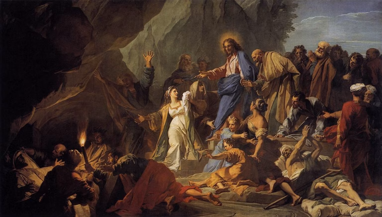 The Raising of Lazarus by Jean Jouvenet 1706, Louvre Museum, Paris